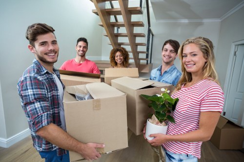 Eco-friendly removal trucks on the move
