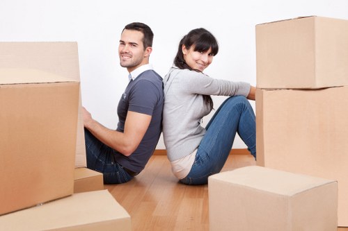Chelsea neighborhood view with moving services